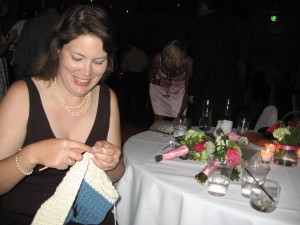 Drunken wedding crocheting is always fun!